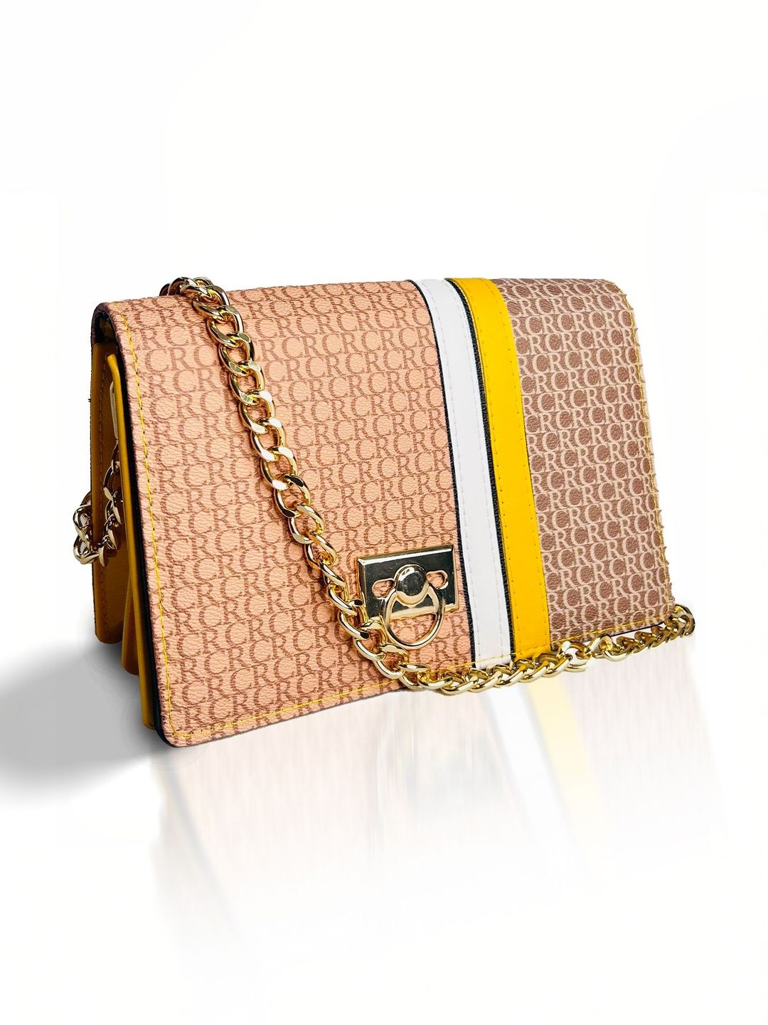 SAGEWARE Printed PU Sling Bag with Quilted-picture-24