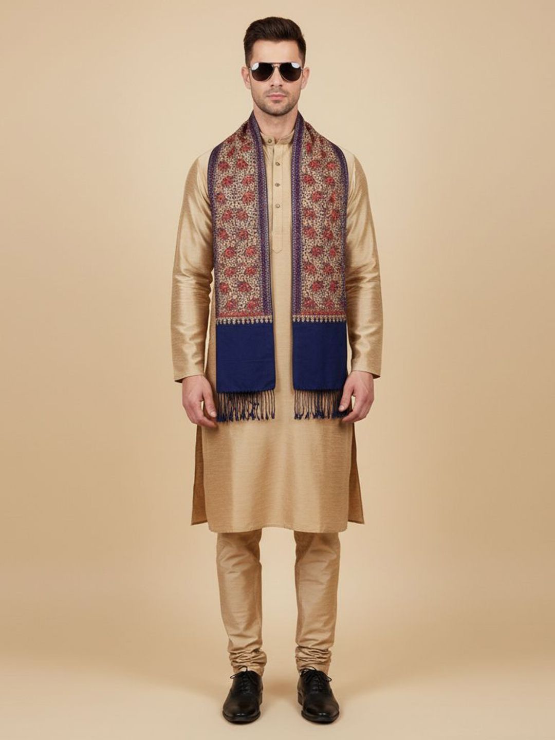 MUFFLY Men Woven Design Stole-picture-27