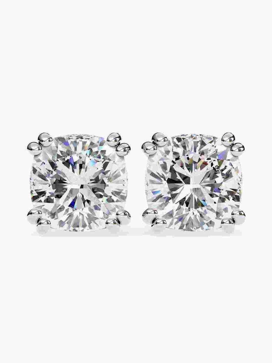 VALANOVA BIS Hallmark 14Kt White Gold Diamond Studded Earrings- 1.15 g-picture-26