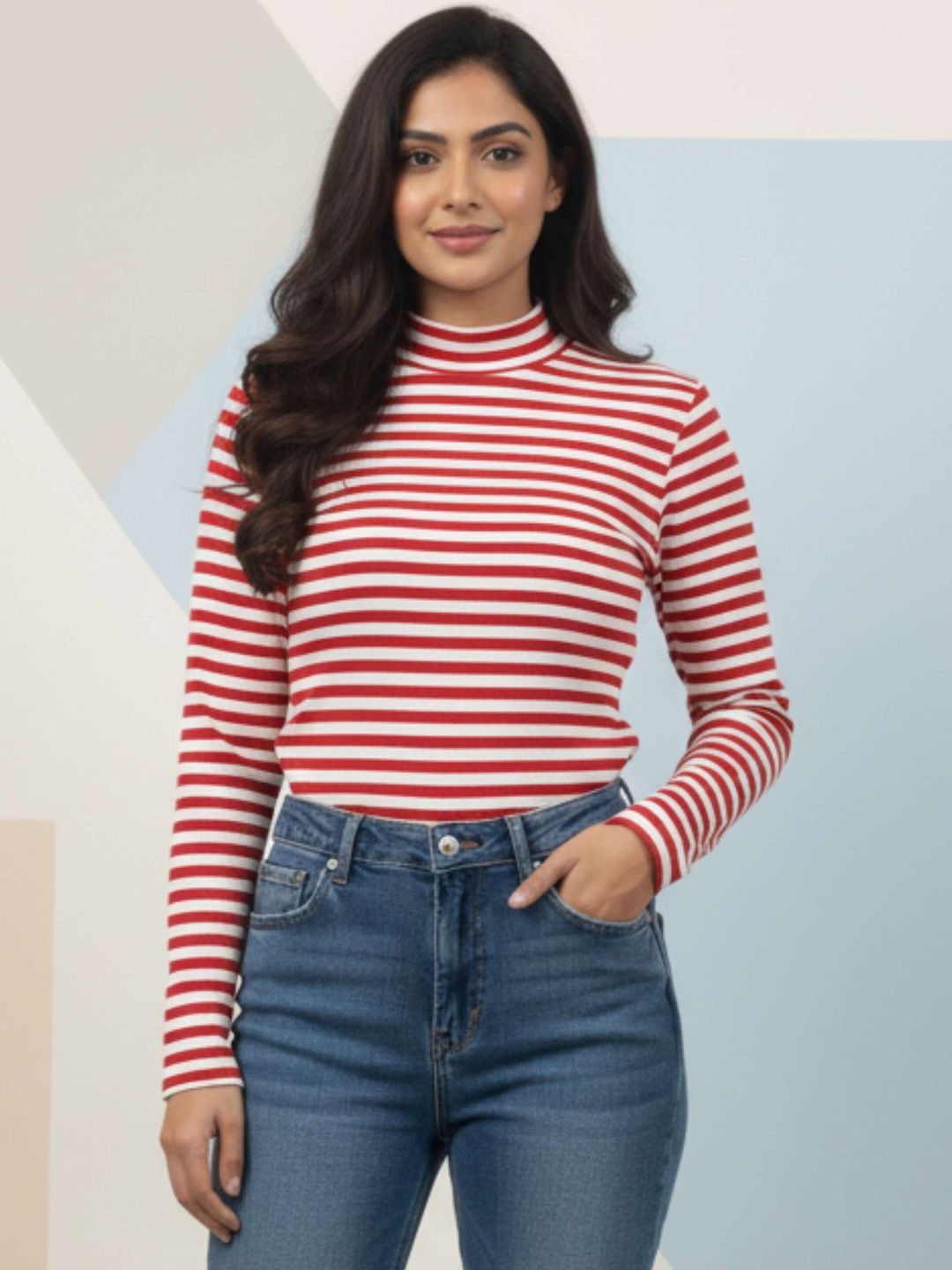 NUEVOSDAMAS Women Striped Pullover-picture-48