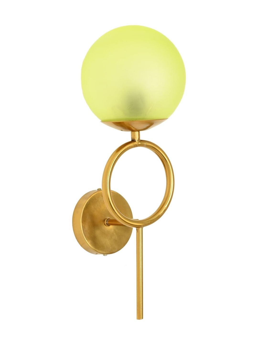 1ST TIME Yellow Printed Metal Traditional Rectangle Shaped Wall Lamp-image-2