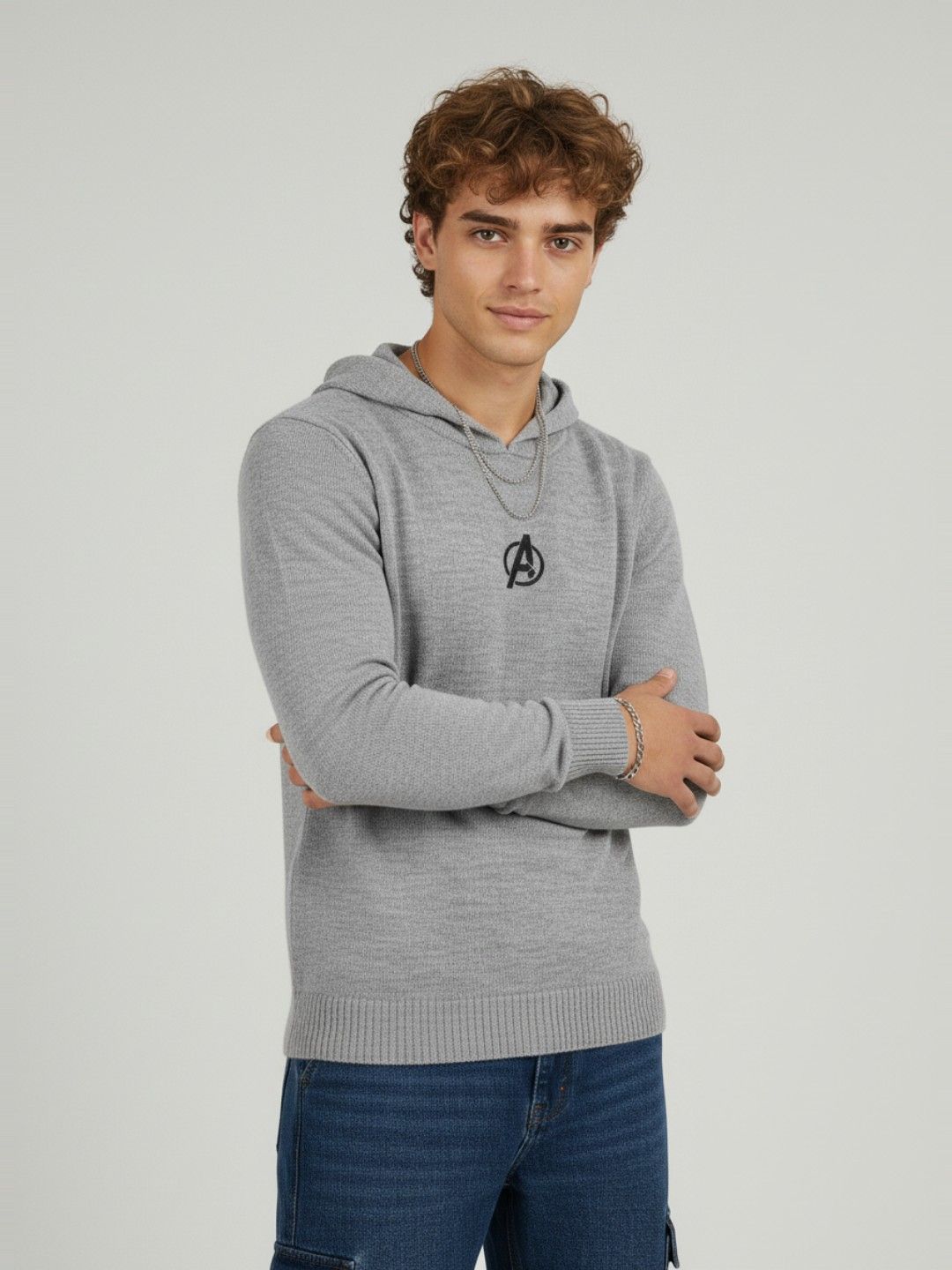 glitchez Marvel Avengers Self Design Hooded Pullover-picture-22