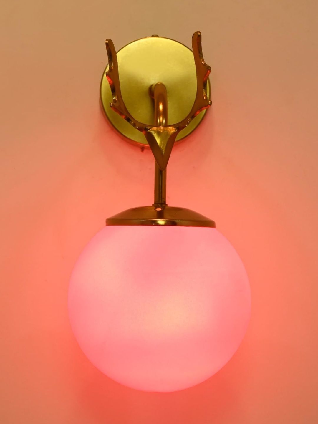 1ST TIME Pink & Pink Metal Contemporary Spherical Shaped Wall Lamp-picture-30