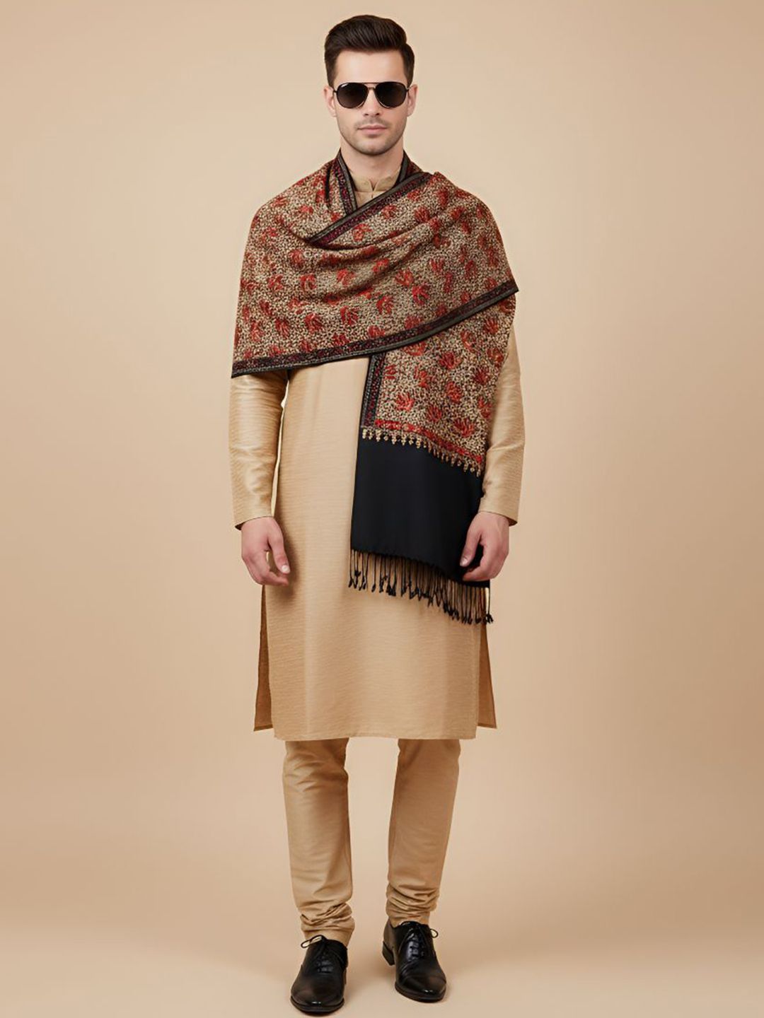 MUFFLY Men Woven Design Stole-picture-31