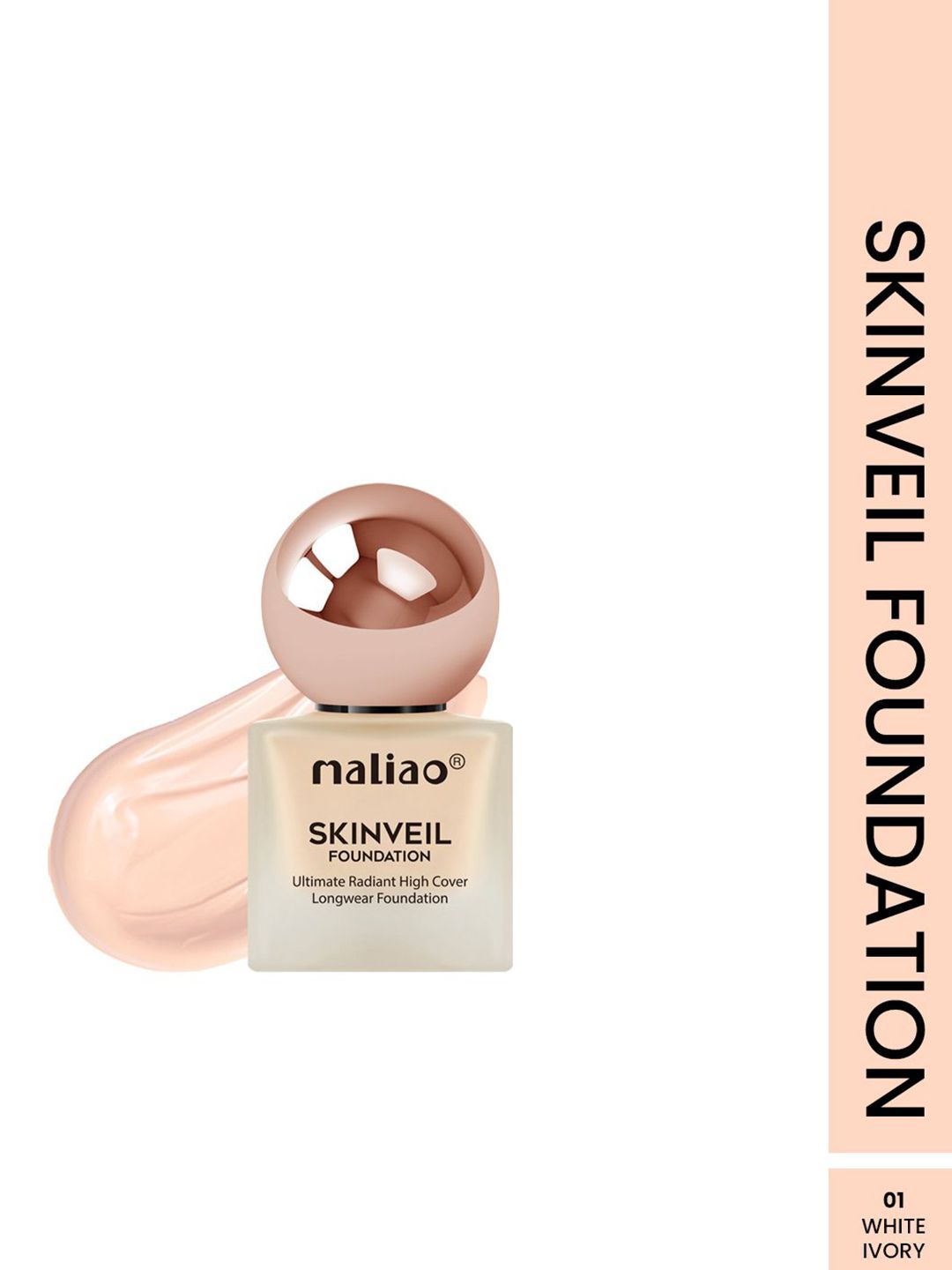 Maliao Ultimate Radiant High Cover Longwear Liquid Foundation - 40 ml - 01-image-18