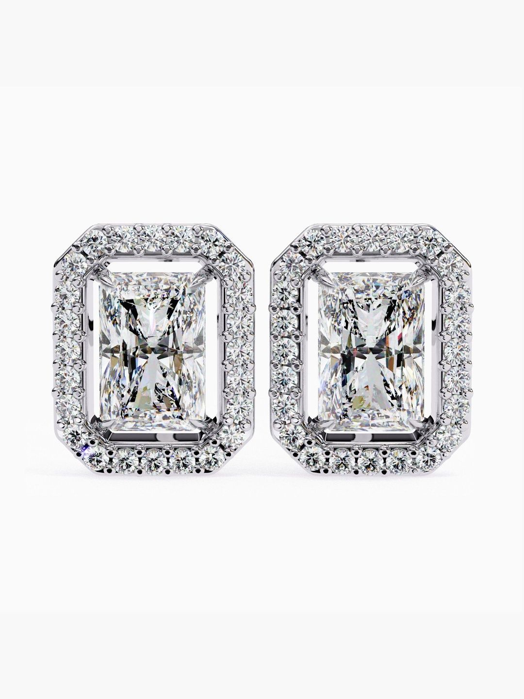 VALANOVA BIS Hallmarked 18Kt White Gold Diamond Studded Earrings- 4.58 g-picture-13