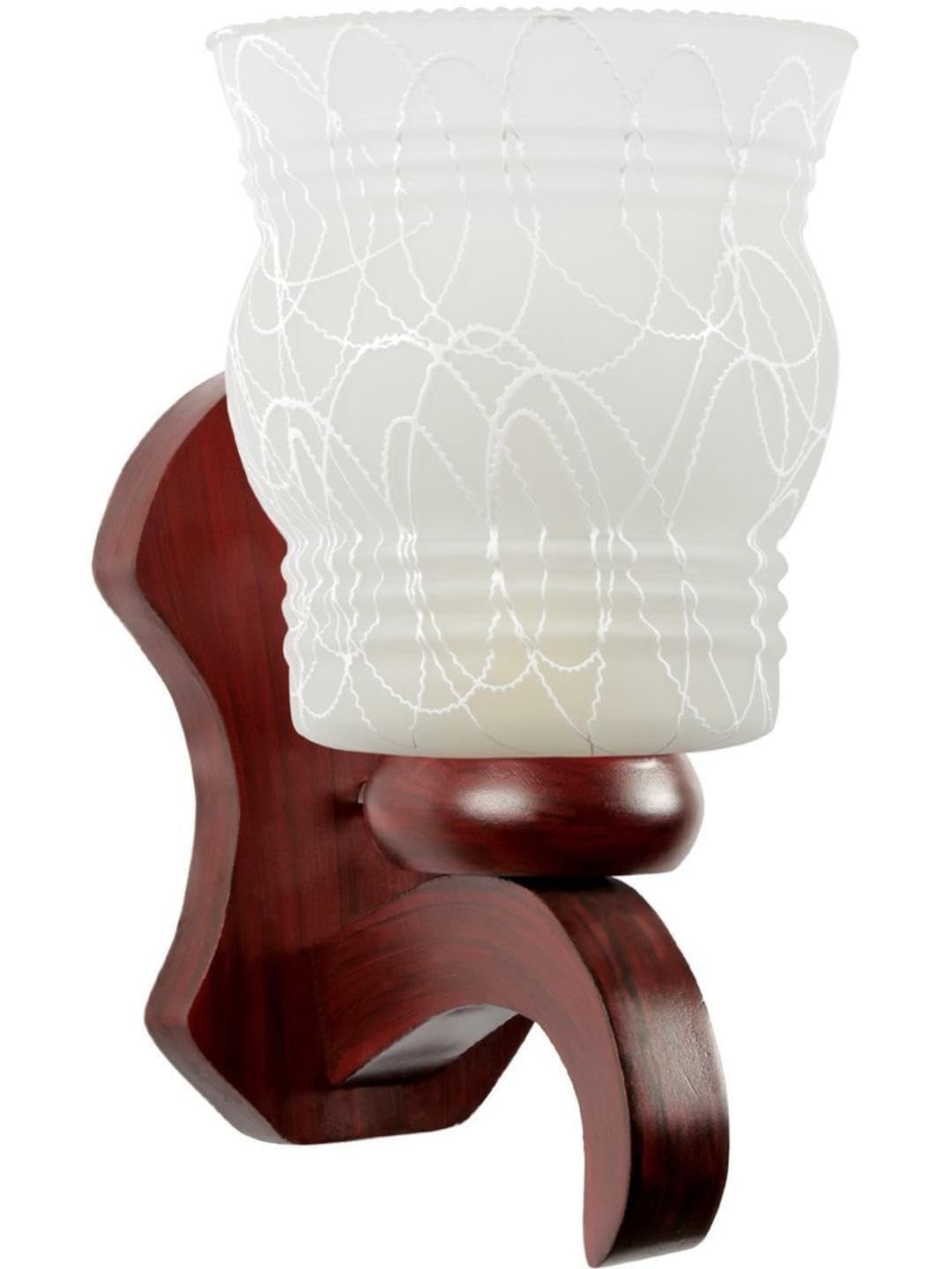 1ST TIME White Colourblocked Wood Contemporary Rectangle Shaped Wall Lamp-picture-33