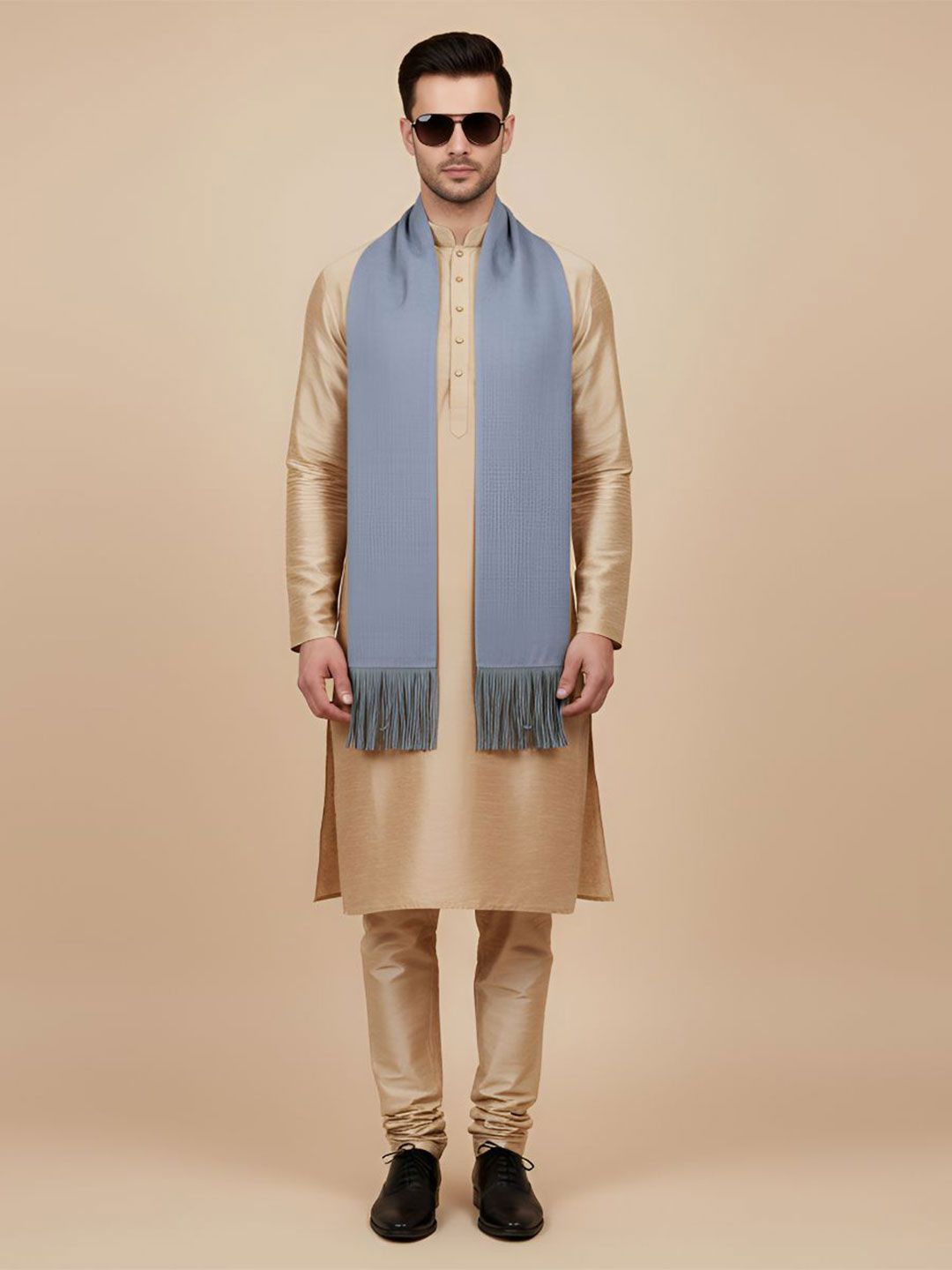 MUFFLY Men Woven Design Stole-picture-35