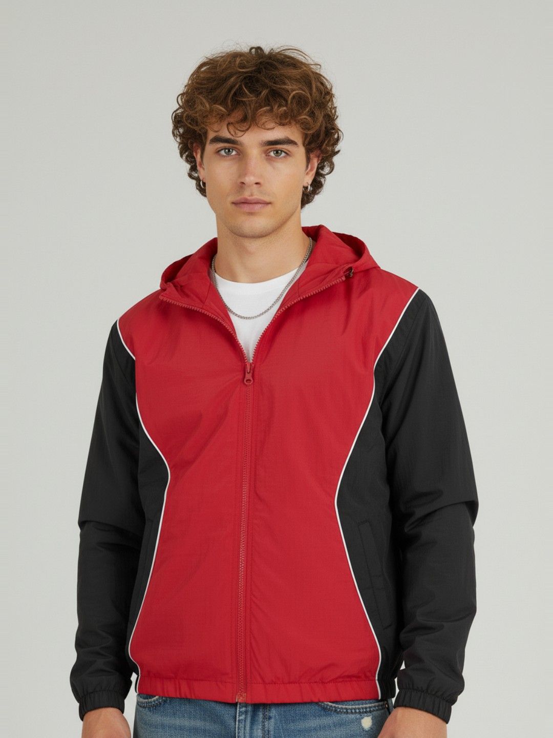 glitchez Colorblocked Hooded Jacket-picture-58