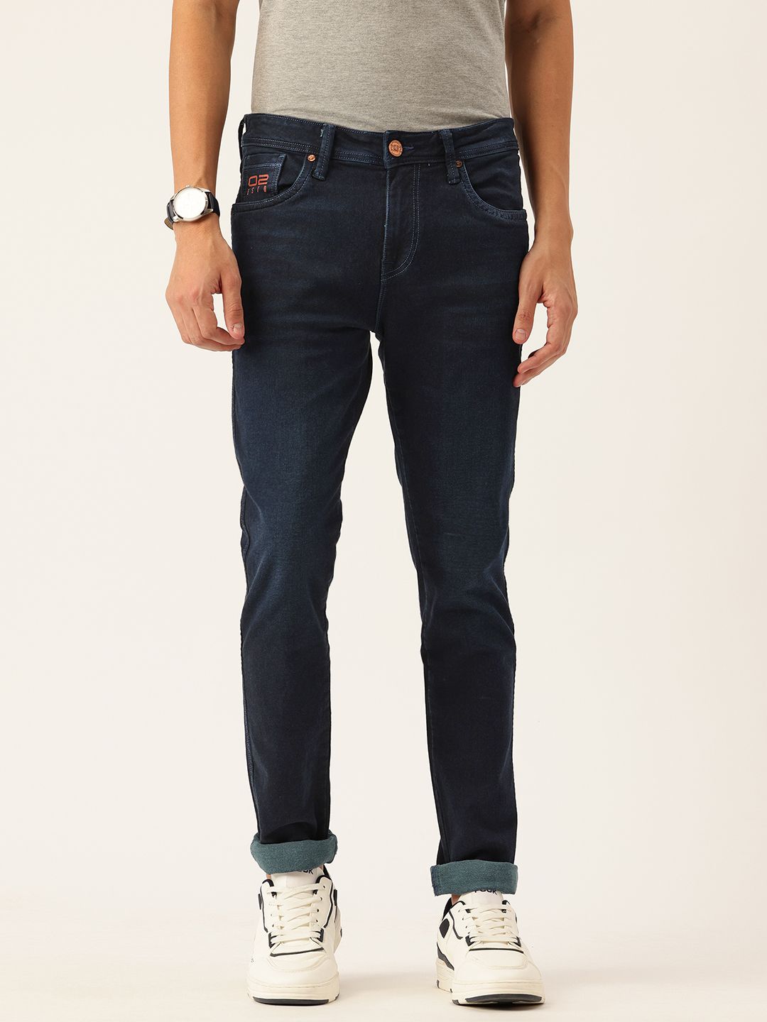 Integriti Men Skinny Fit Mid-Rise Light Fade Stretchable Jeans-picture-34