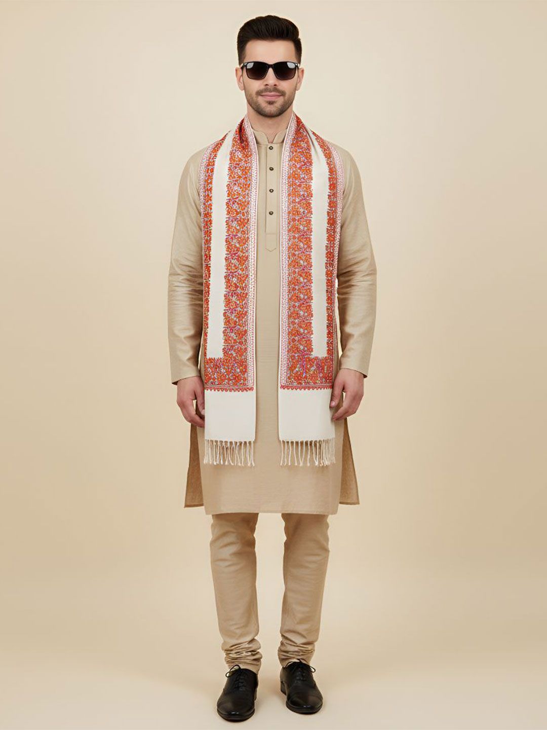 MUFFLY Men Woven Design Stole-picture-25