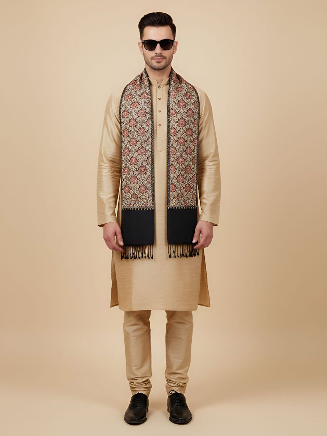 MUFFLY Men Woven Design Stole-picture-29