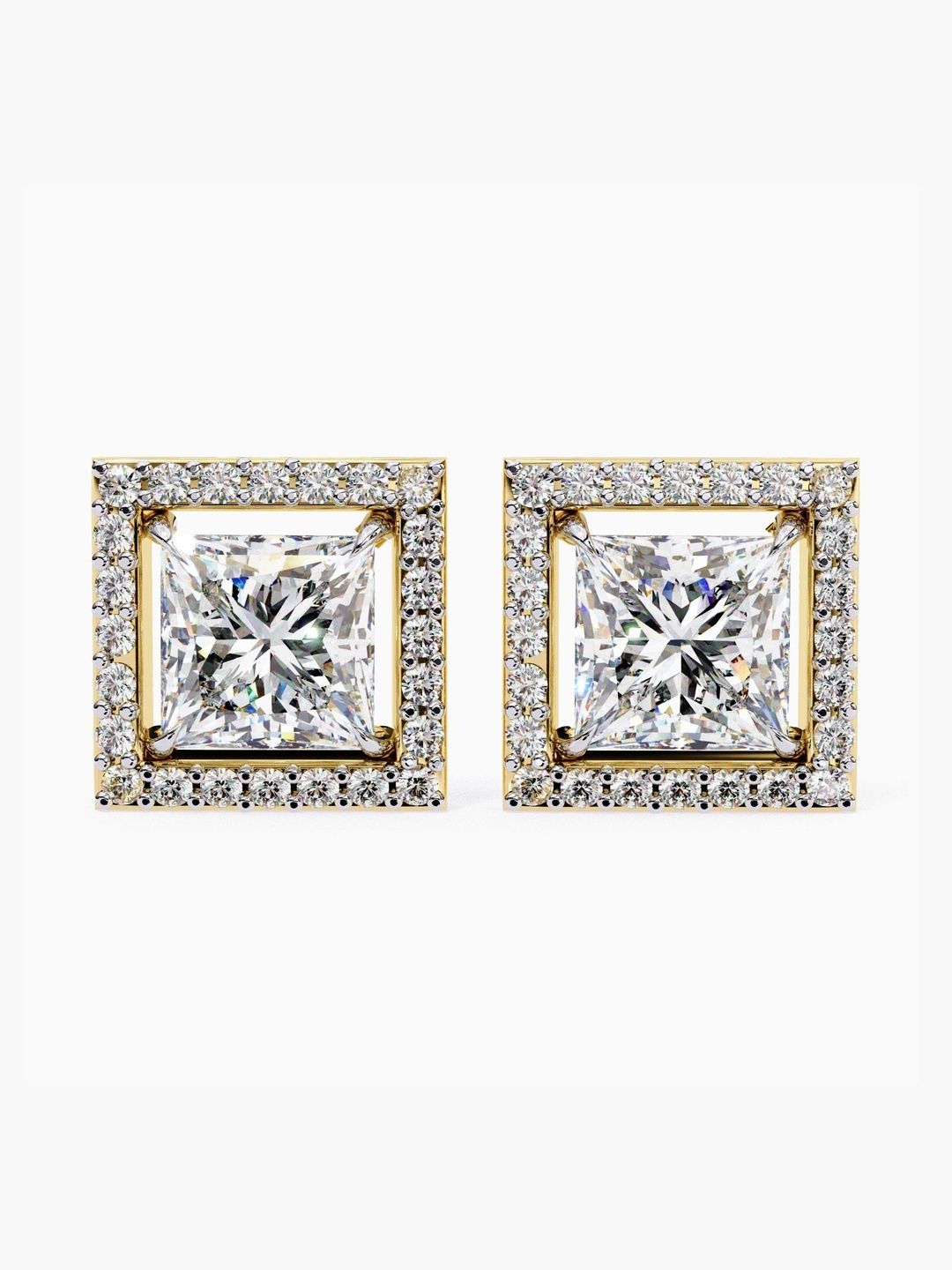 VALANOVA 18Kt Gold Diamond Studded Earrings - 1.28g-picture-35