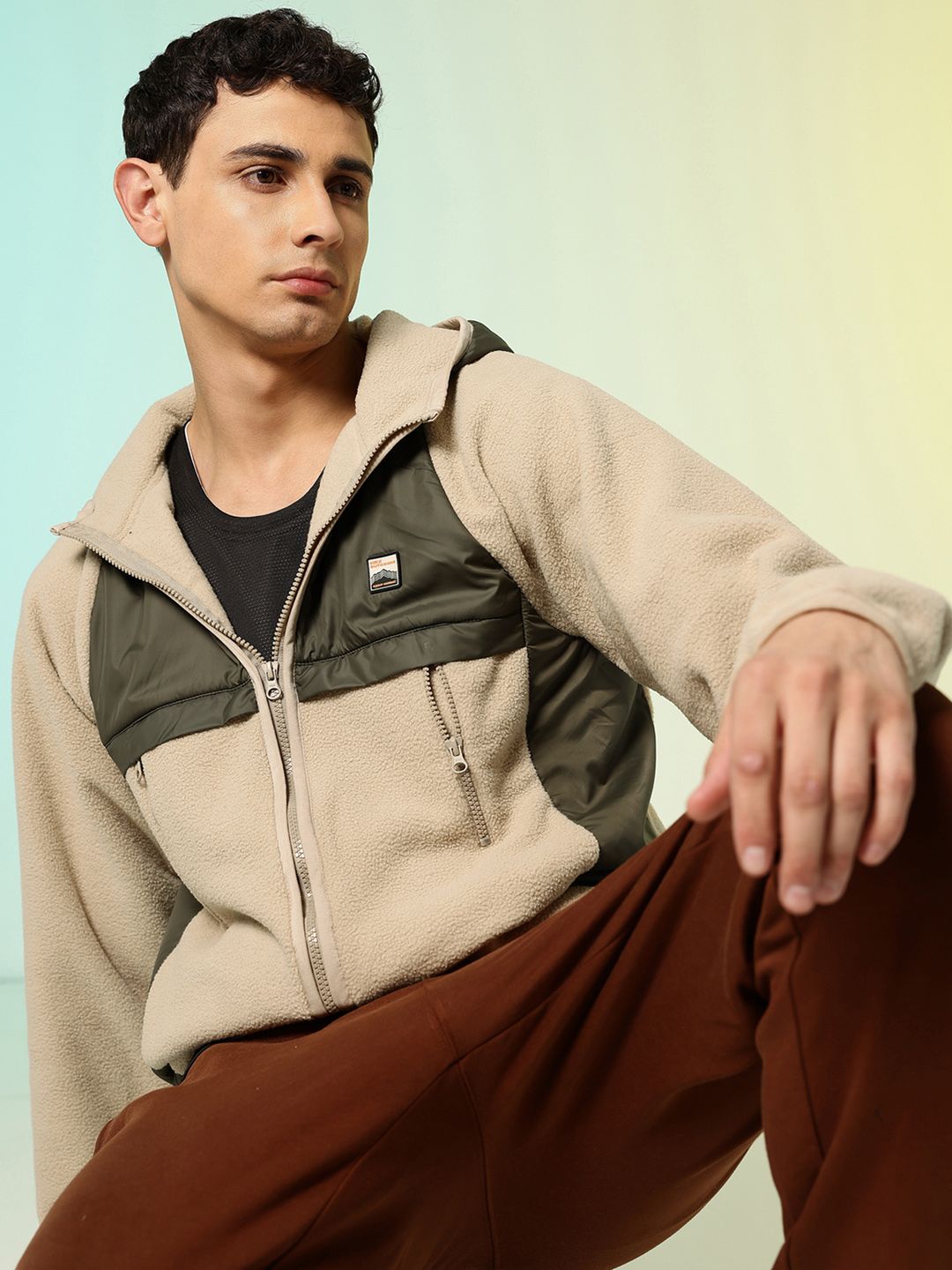 HRX by Hrithik Roshan Colourblocked Hooded Outdoor Sweatshirt-picture-20