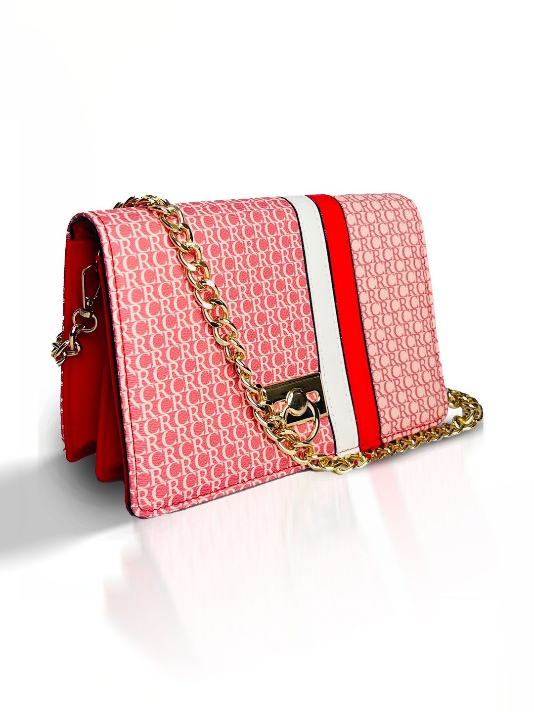 SAGEWARE Printed PU Sling Bag with Quilted-picture-40