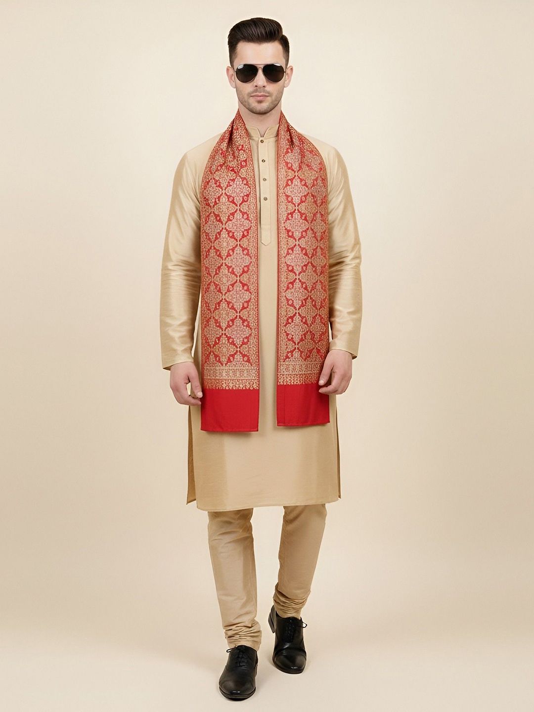 MUFFLY Men Woven Design Stole-picture-47