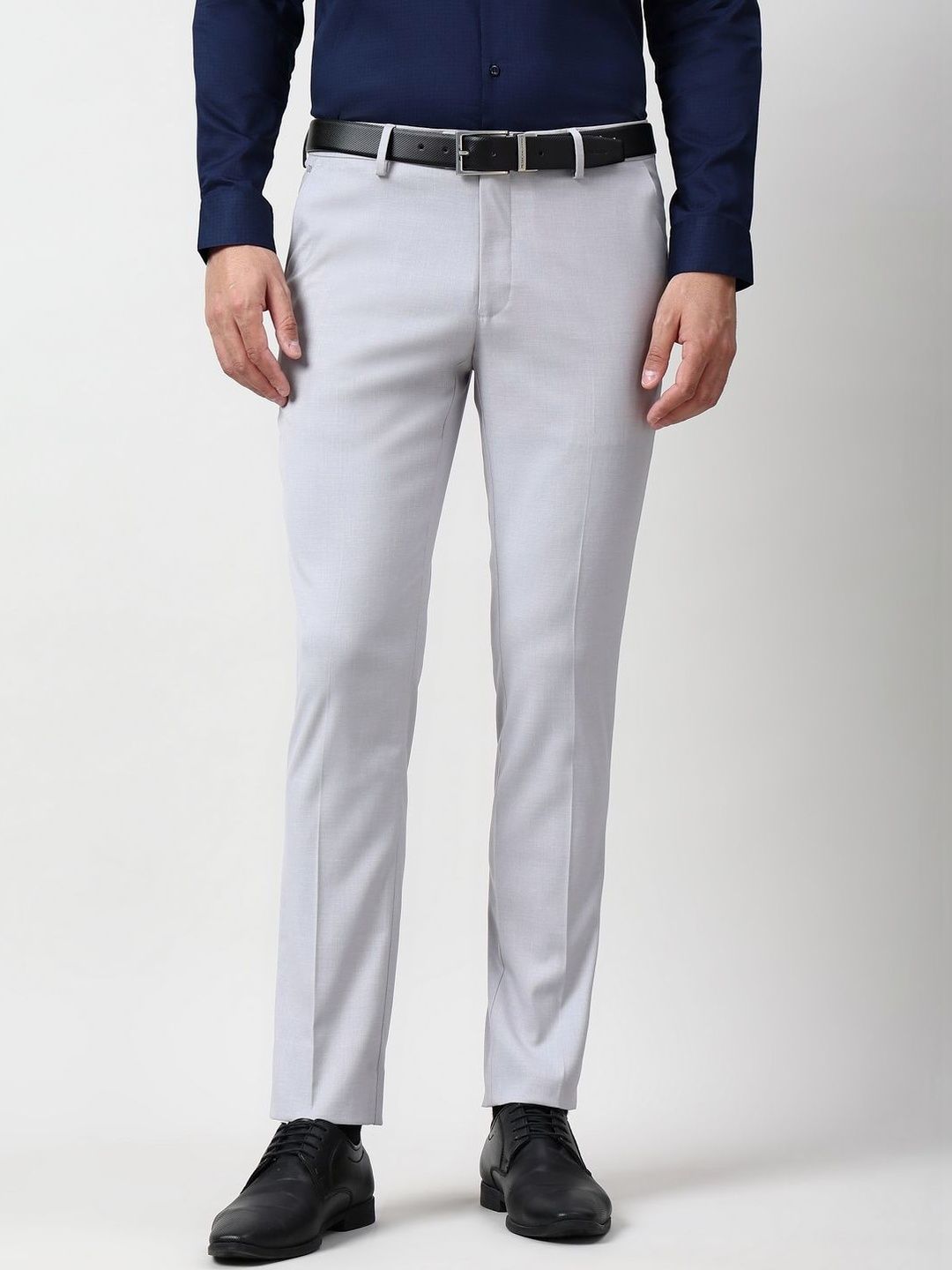 Peter England Elite Men Slim Fit Trousers-picture-39