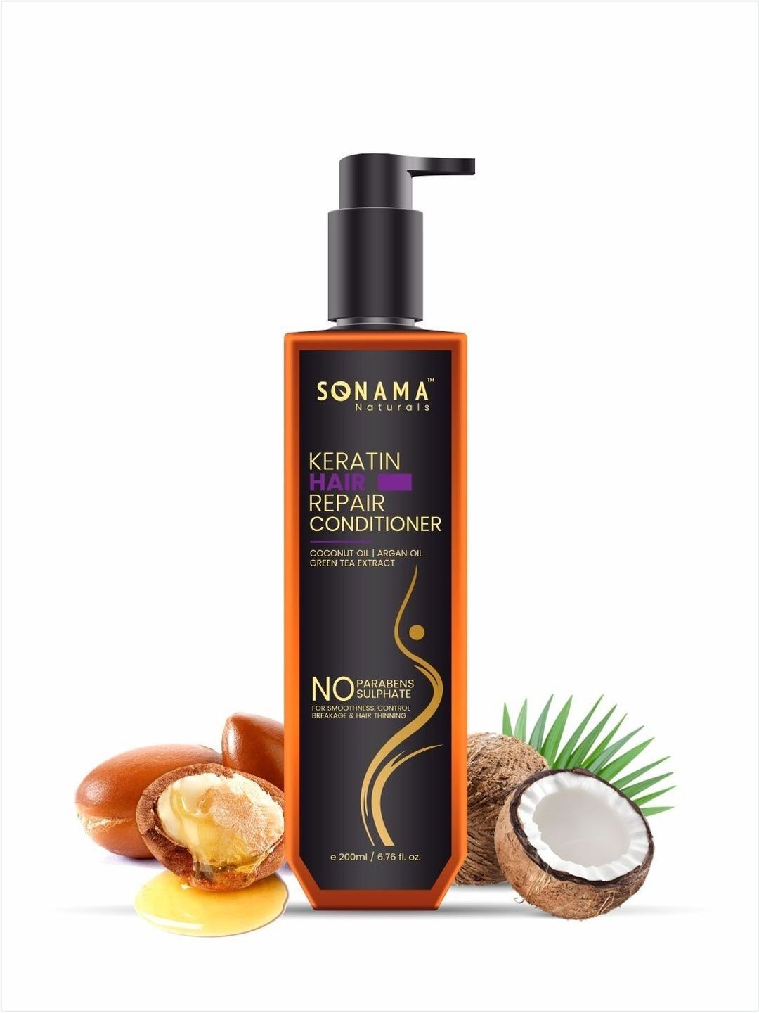Sonama Naturals Keratin Hair Repair Conditioner With Argan Oil - 200 ml-image-30