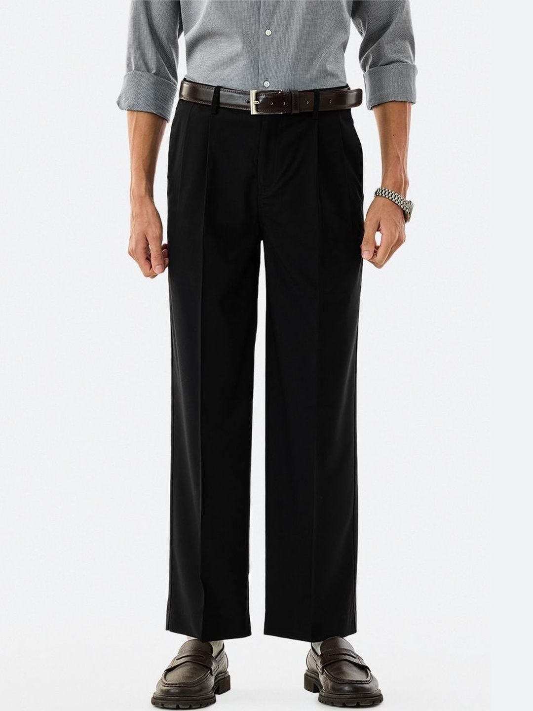 Snitch Men Pleated Trousers-picture-34