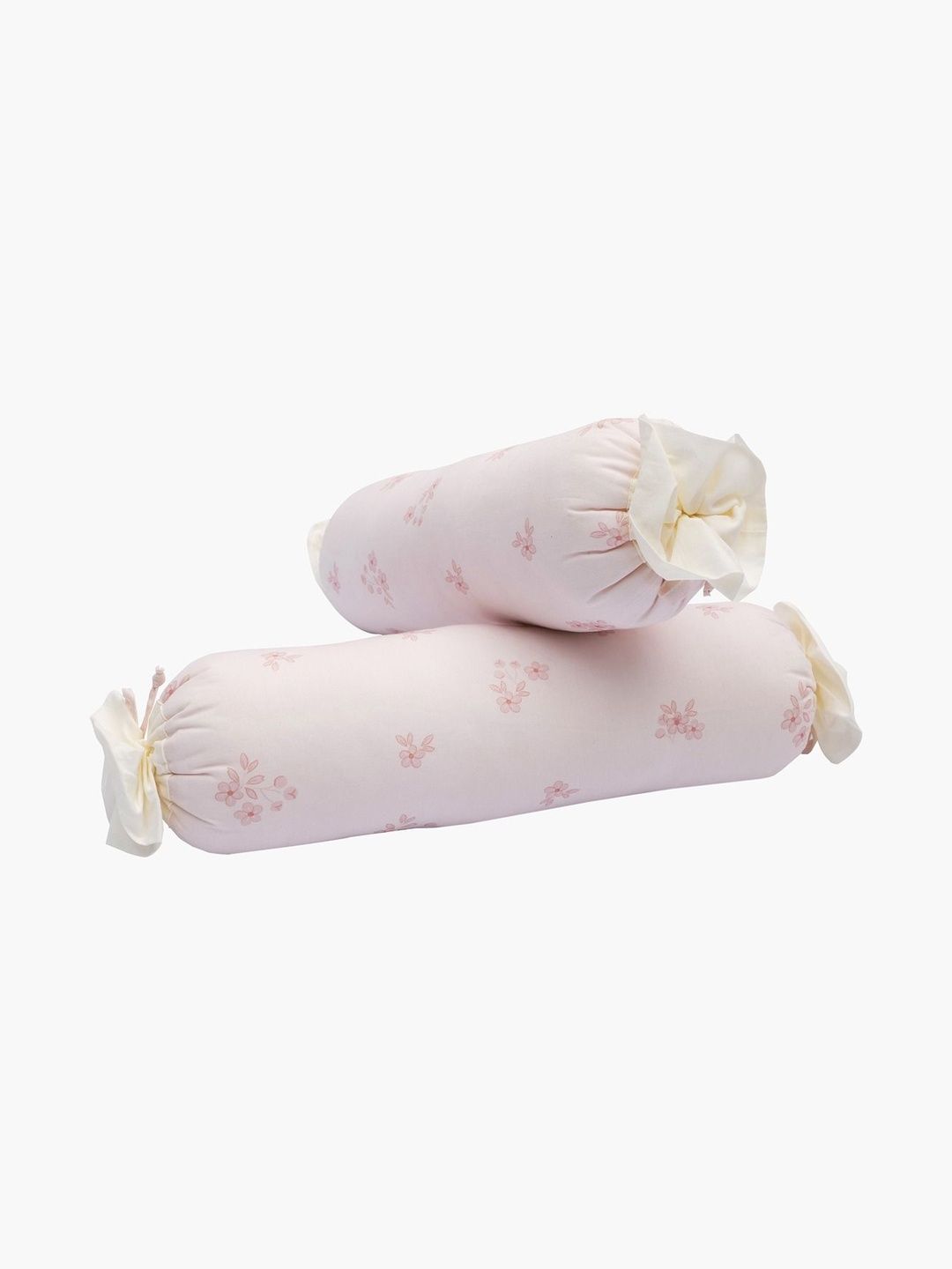 mothercare 3 Piece Pink & White Floral Printed Regular Mattress & Bolsters Bedding Set-image-49