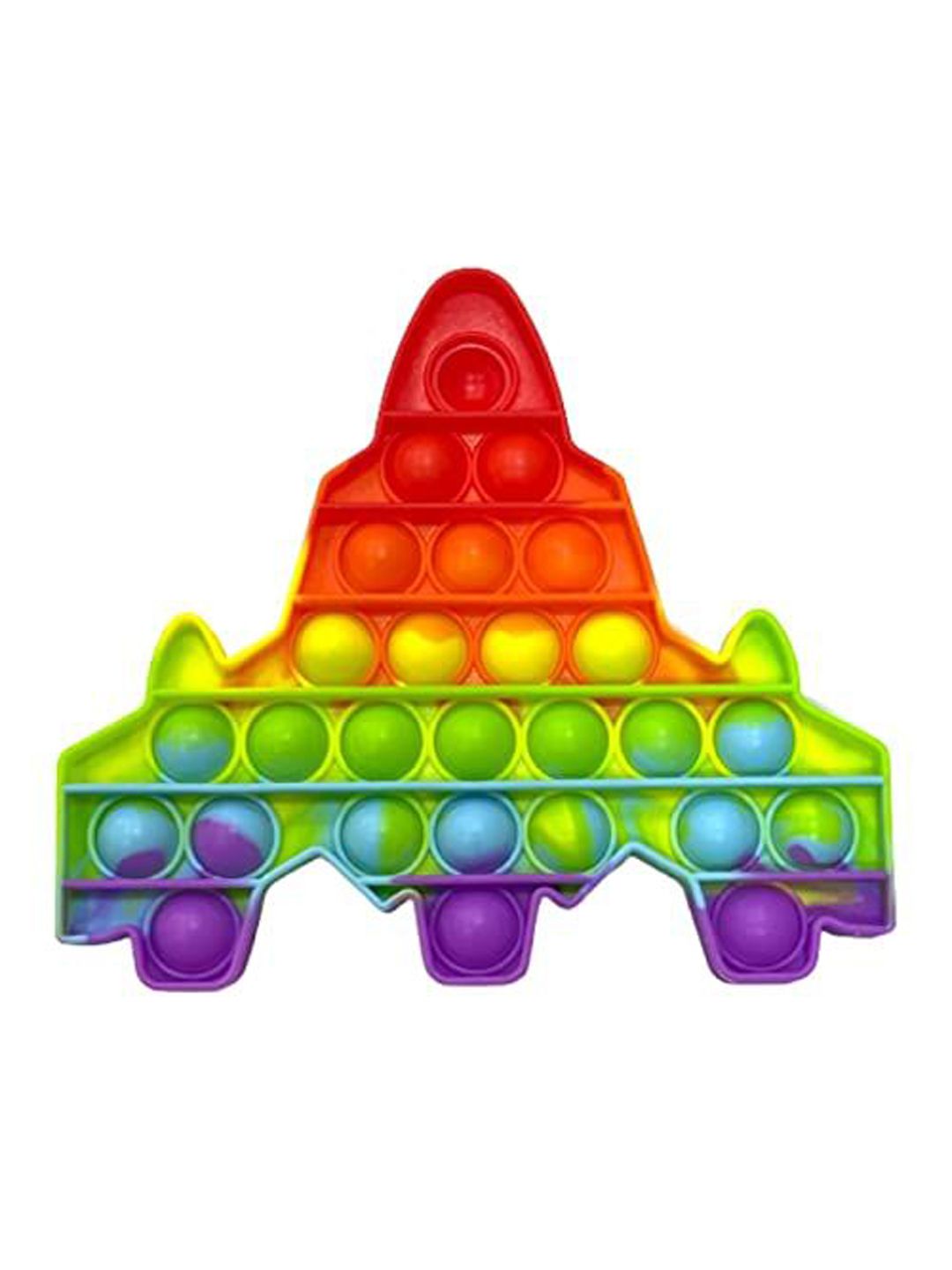 AUGEN Kids Push Pop it Bubble Fidget Stress Relief & Anti-Anxiety Rocket 2 Sensory Toy-picture-56