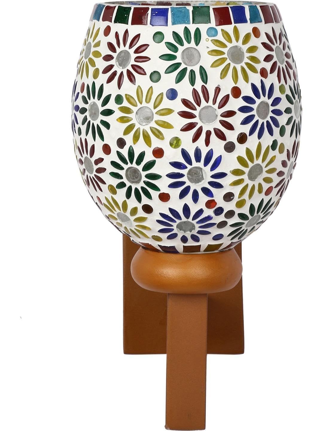 1ST TIME Multicoloured & Multicoloured Printed Wood Wall Lamp-picture-37