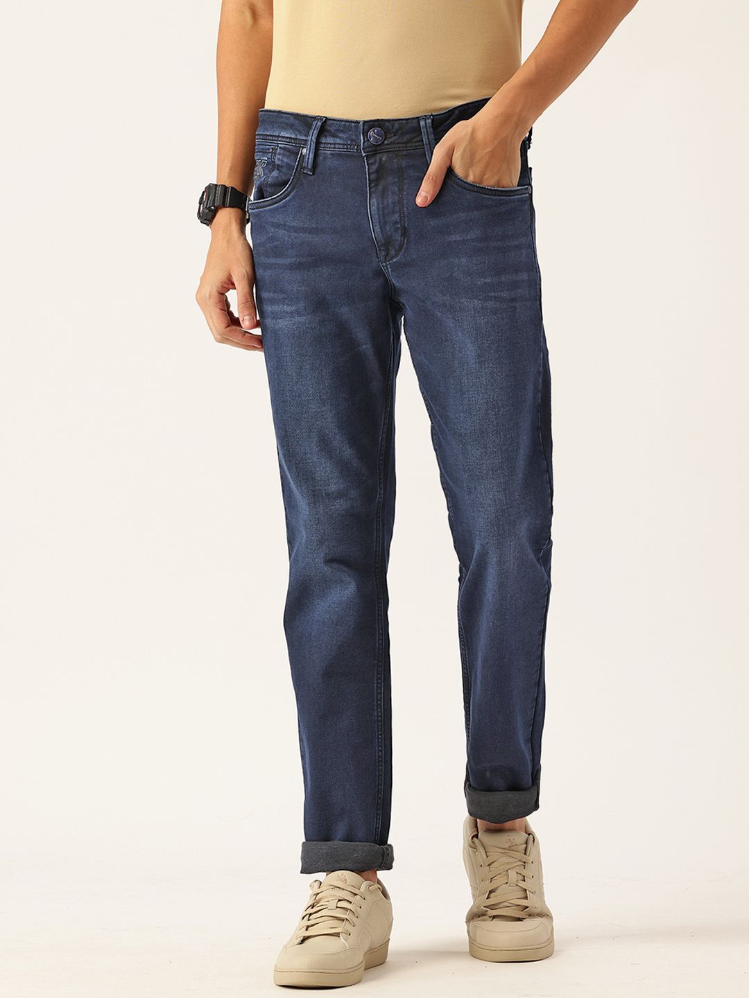 Integriti Men Slim Fit Mid-Rise Stretchable Jeans-picture-40