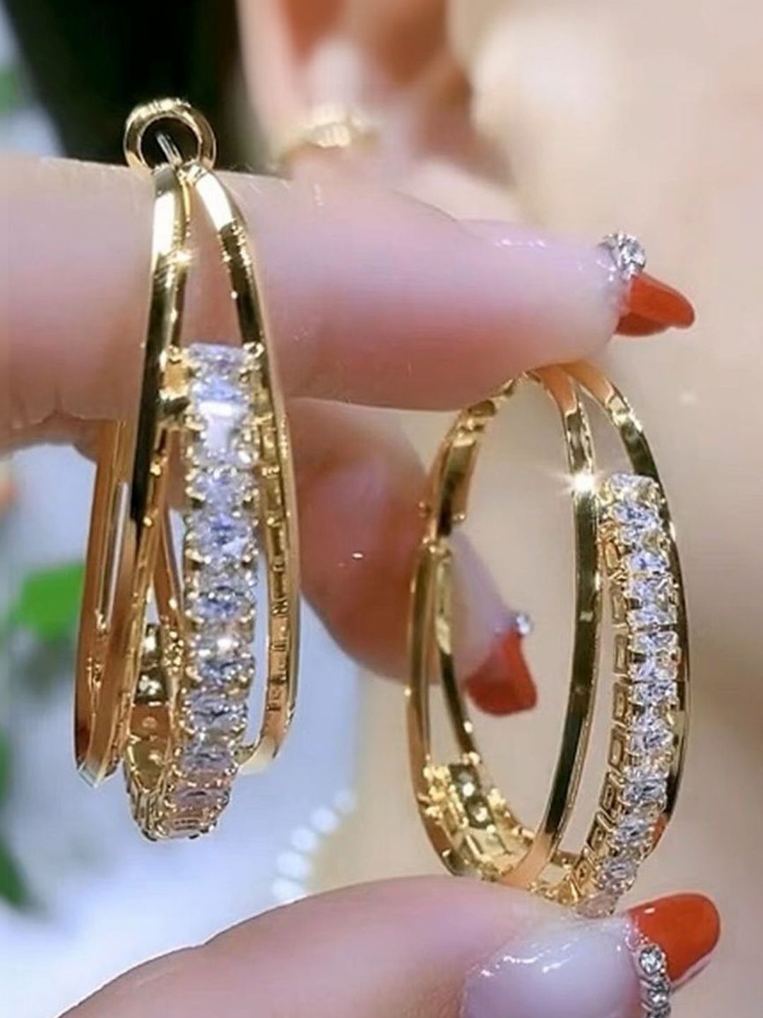 Estailo fashion Contemporary Hoop Earrings-picture-39