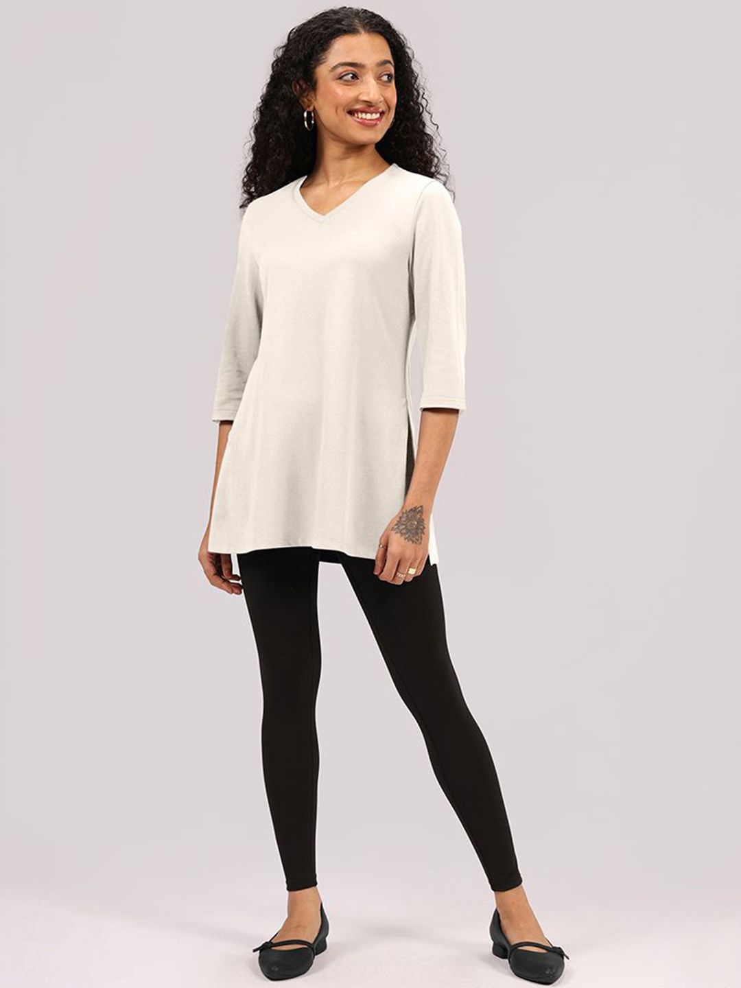 Blissclub Women V-Neck T-shirt-picture-31