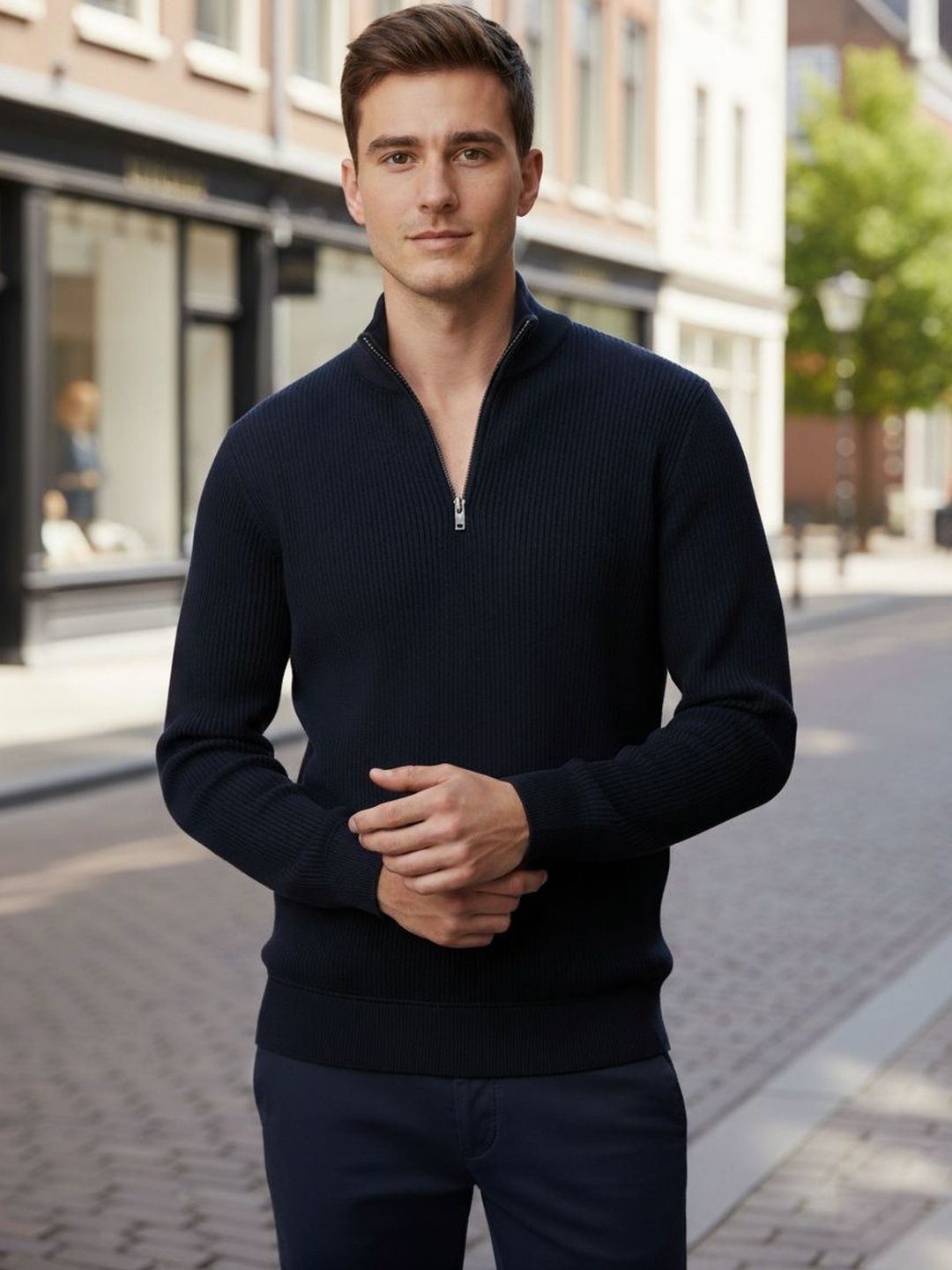 fashlook Men Ribbed Woollen Pullover-picture-13