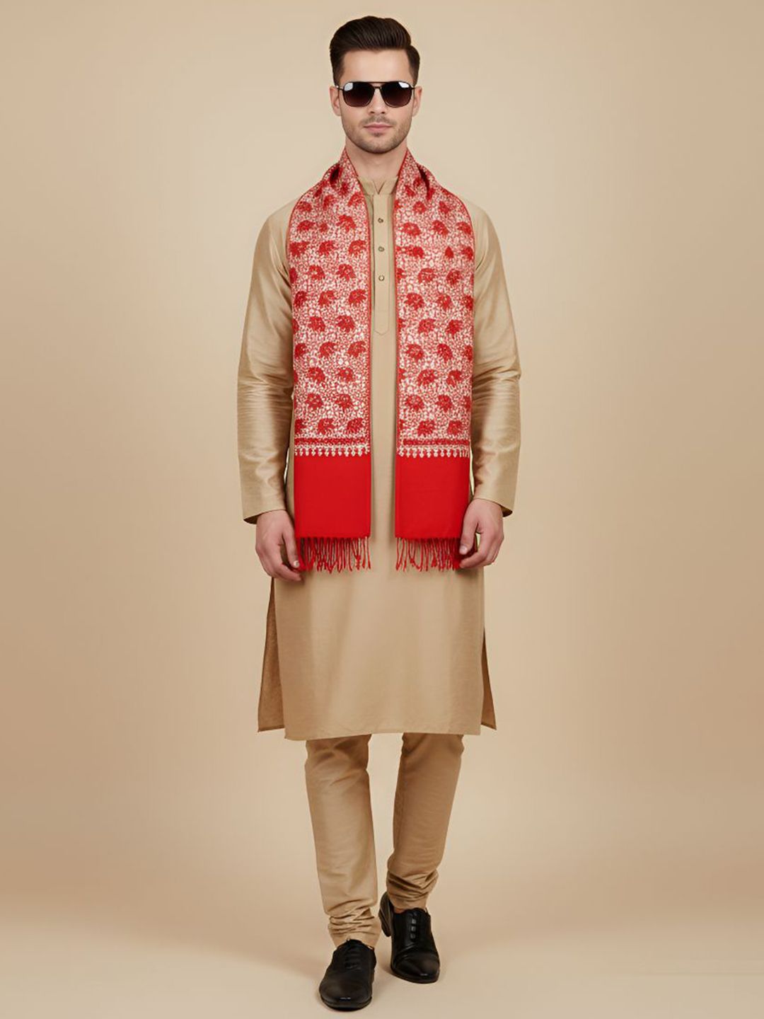 MUFFLY Men Woven Design Stole-picture-28