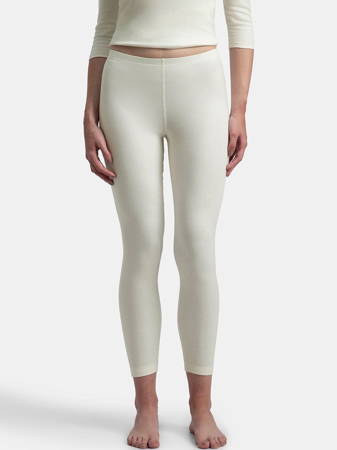 Jockey Women Mid Rise Combed Cotton Rich Brushed Thermal Leggings with StayWarm Technology-image-49