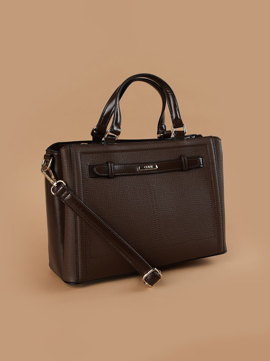 CODE by Lifestyle Textured PU Structured Handheld Bag-picture-42