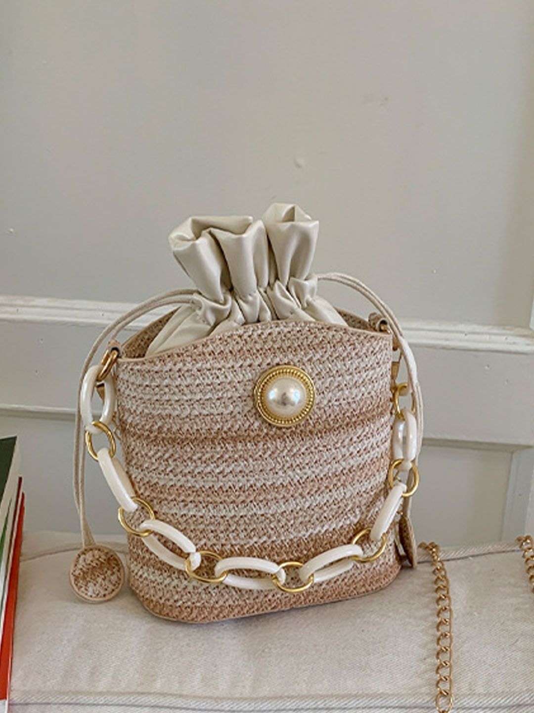 StyleCast Printed PU Bucket Satchel-picture-17