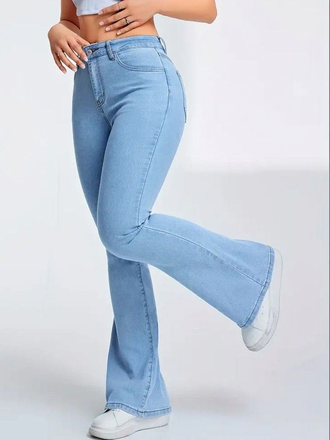 ADBUCKS Women Bootcut High-Rise Stretchable Jeans-picture-15
