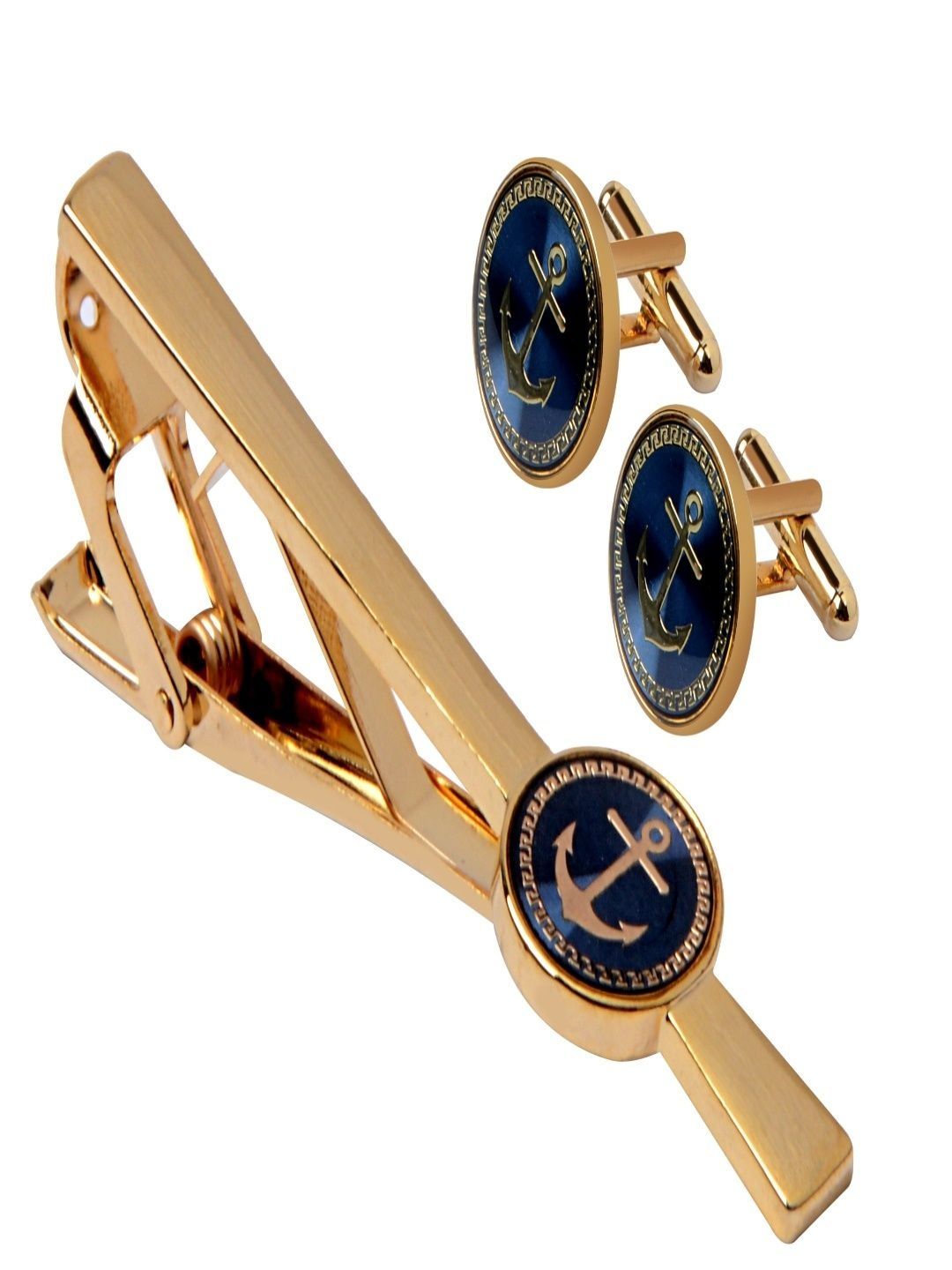 Curren Men Brass Tie Pin & Cufflinks Accessory Gift Set-picture-16