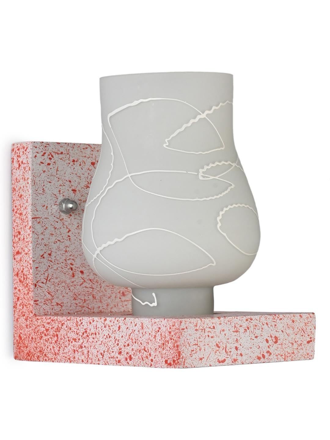 1ST TIME White & Cream-Coloured Textured Wood Contemporary Abstract Shaped Shaped Wall Lamp-picture-17