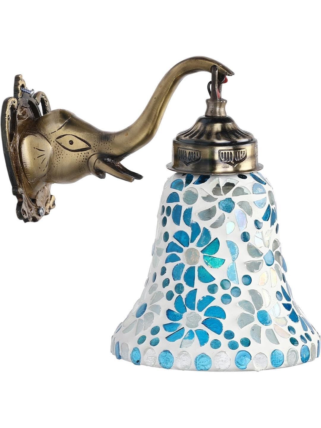 1ST TIME Blue & Blue Textured Metal Traditional Wall Lamp-picture-41