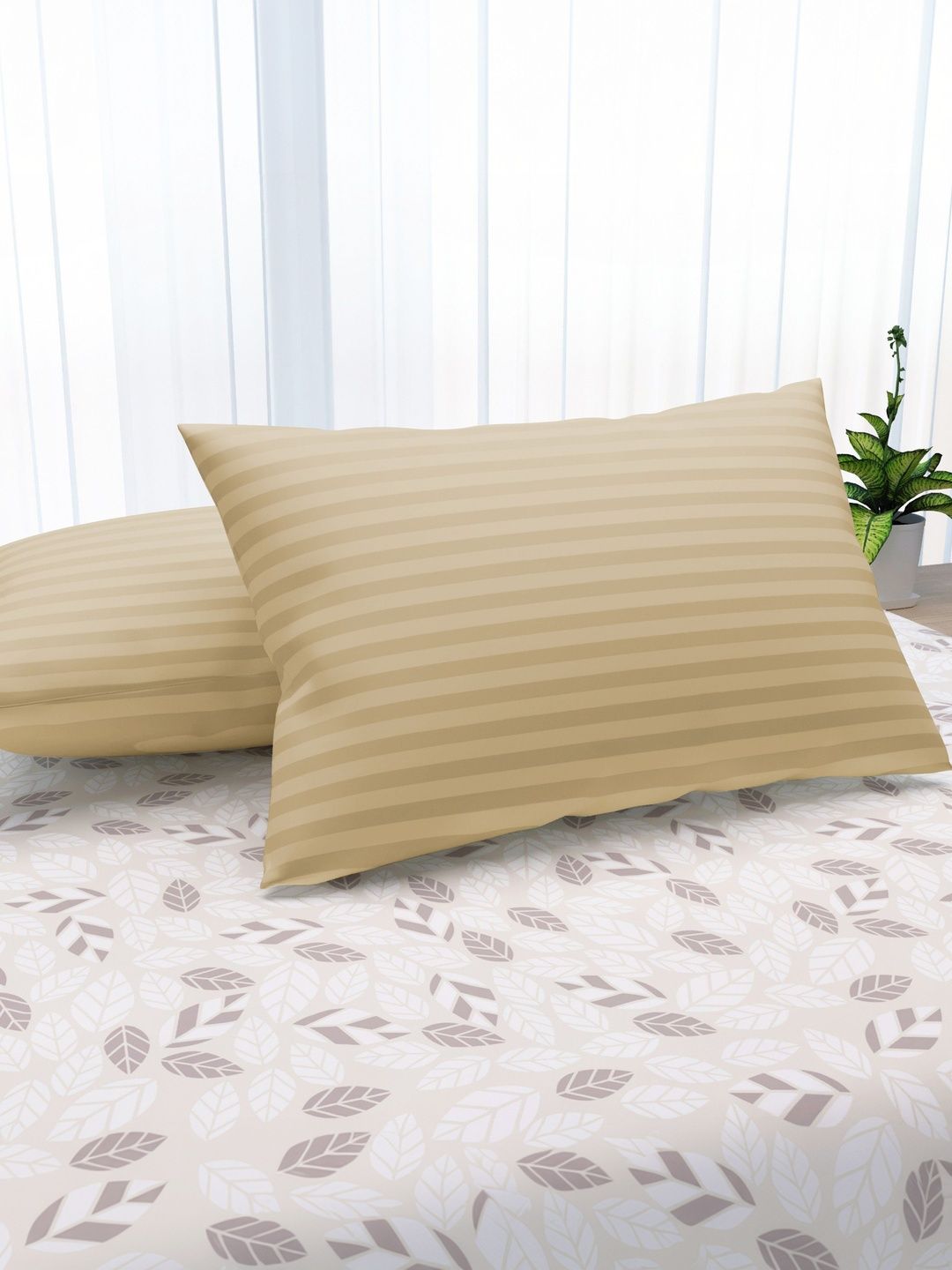 LA VERNE Set of 2 Striped Rectangle Sleep Pillow-image-34