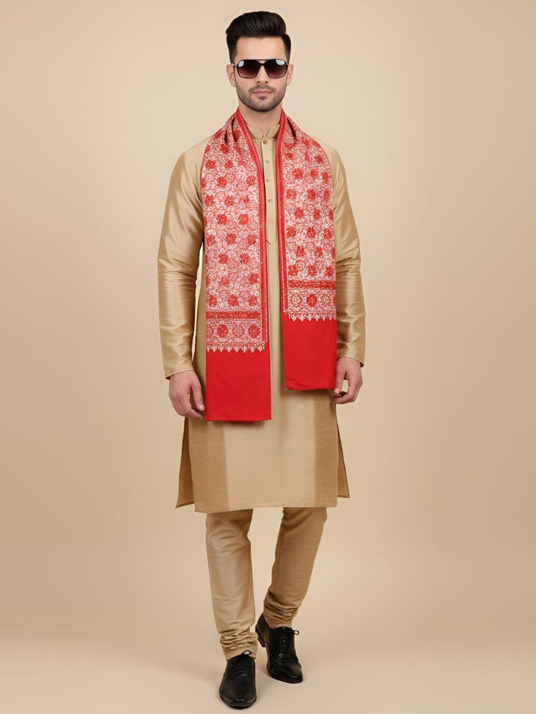 MUFFLY Men Woven Design Stole-picture-23