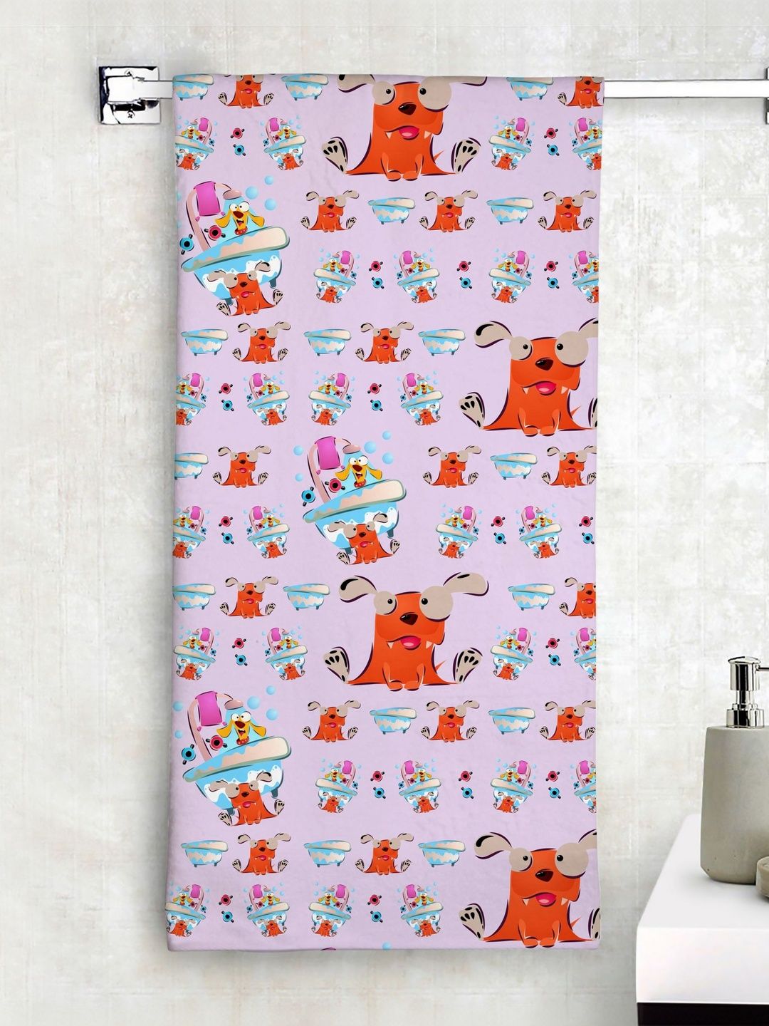 Eco Sense Kids Printed Cotton 350 GSM Bath Towel-picture-24