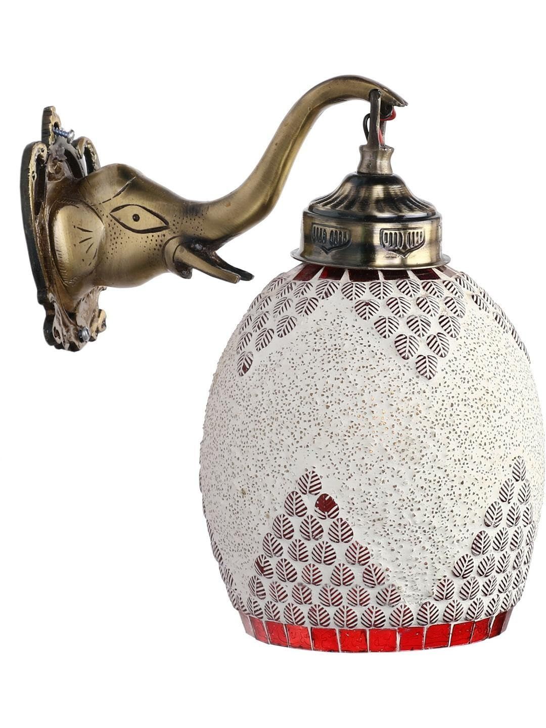 1ST TIME Red & Red Textured Metal Traditional Wall Lamp-image-41