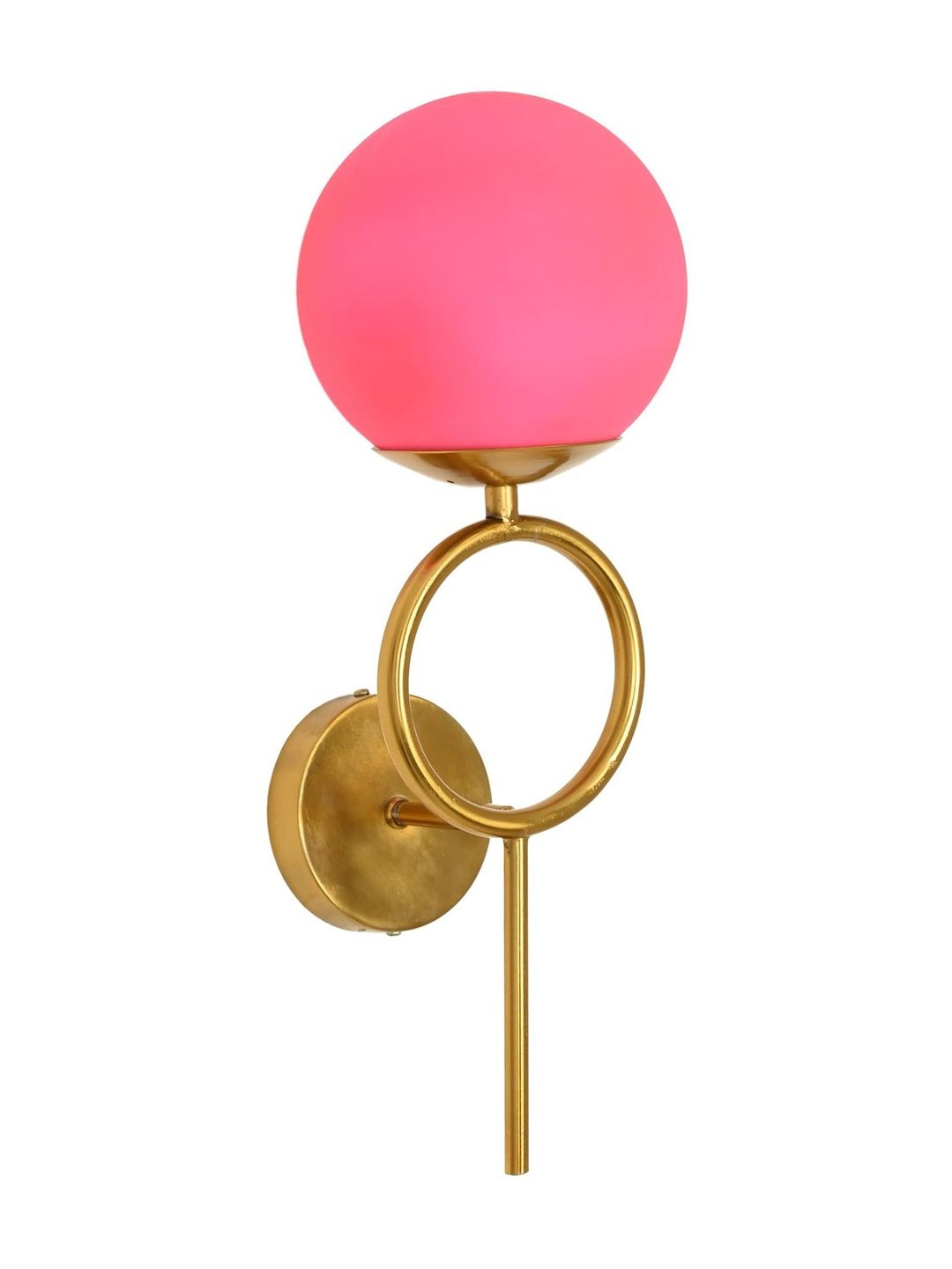 1ST TIME Pink & Gold-Toned Metal Contemporary Abstract Shaped Shaped Wall Lamp-picture-15