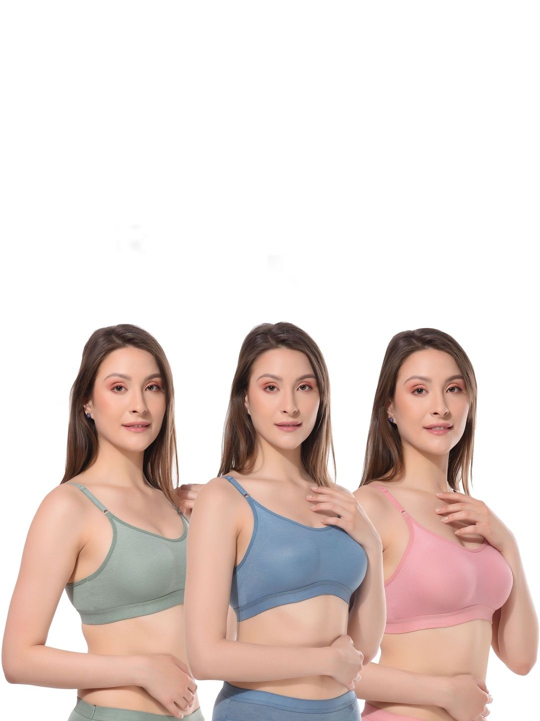 Kinza soft. Colourblocked Bra Full Coverage Underwired-picture-37