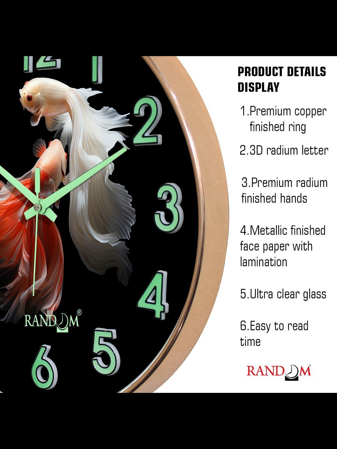 RANDOM Contemporary Analogue Wall Clock-picture-15