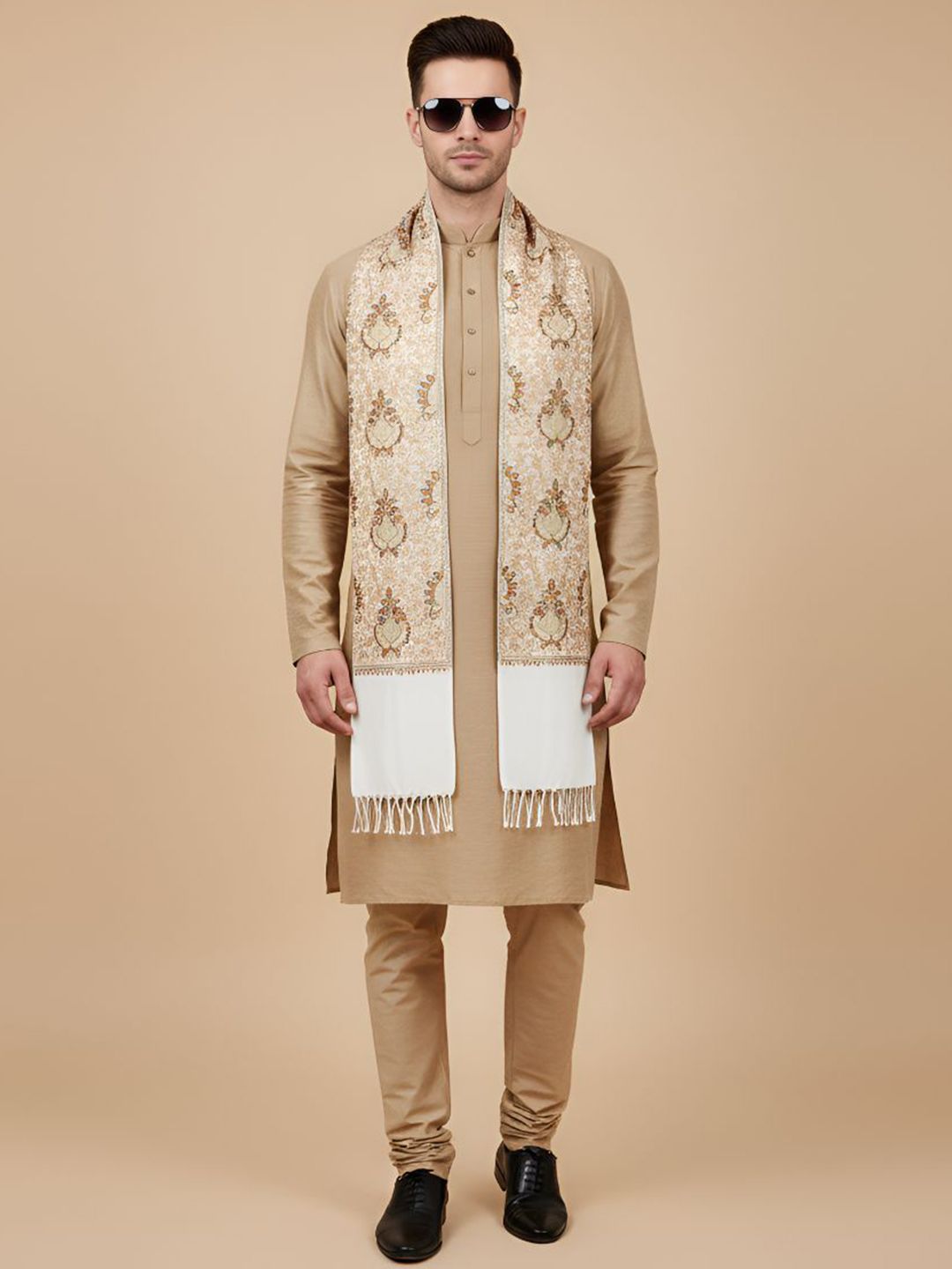 MUFFLY Men Woven Design Stole-picture-20