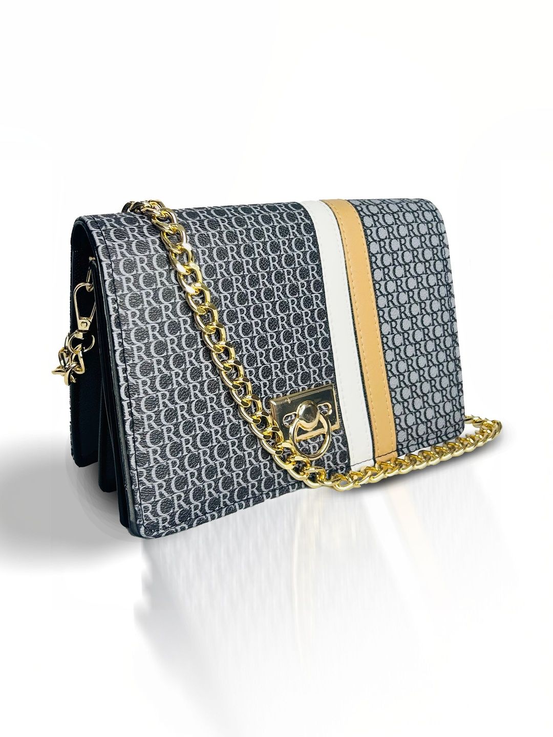 SAGEWARE Printed PU Sling Bag with Quilted-picture-30