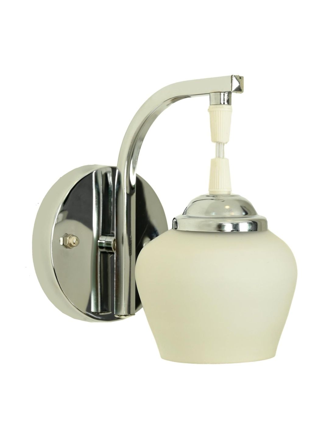 1ST TIME White & Silver-Toned Metal Contemporary Wall Lamp-picture-44