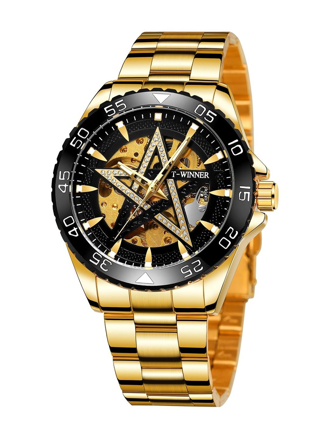 FORSINING Men Dial & Stainless Steel Straps Analogue Motion Powered Watch TWW_WRG8192M4T2-picture-20