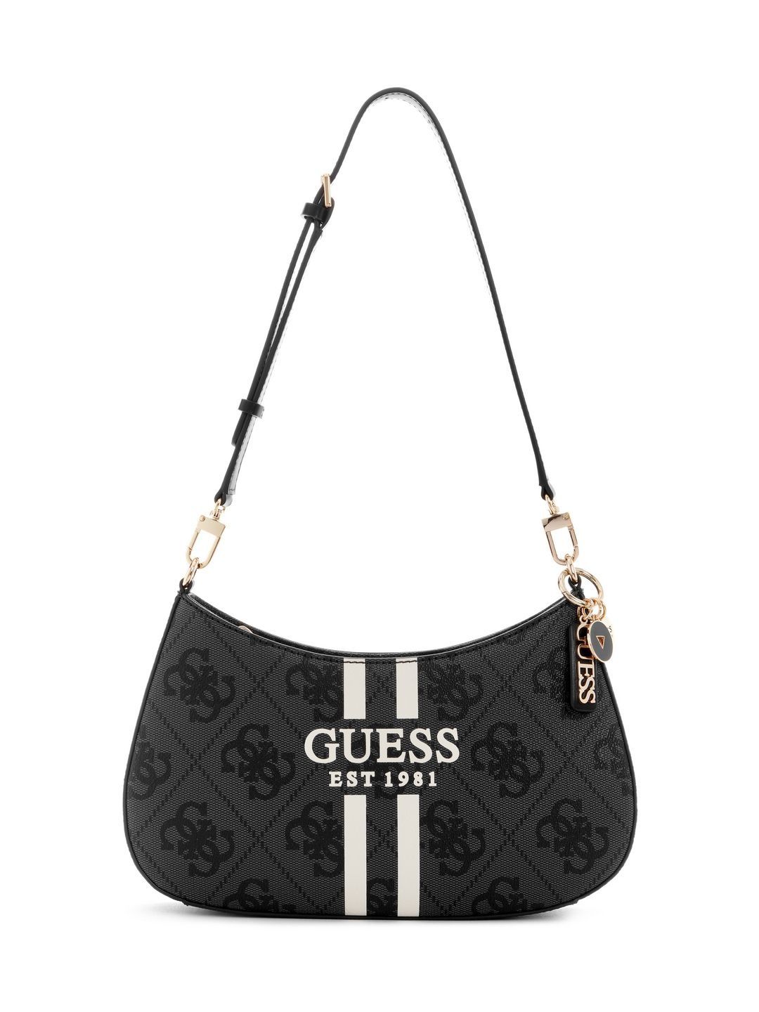 GUESS Printed PU Half Moon Sling Bag-picture-29